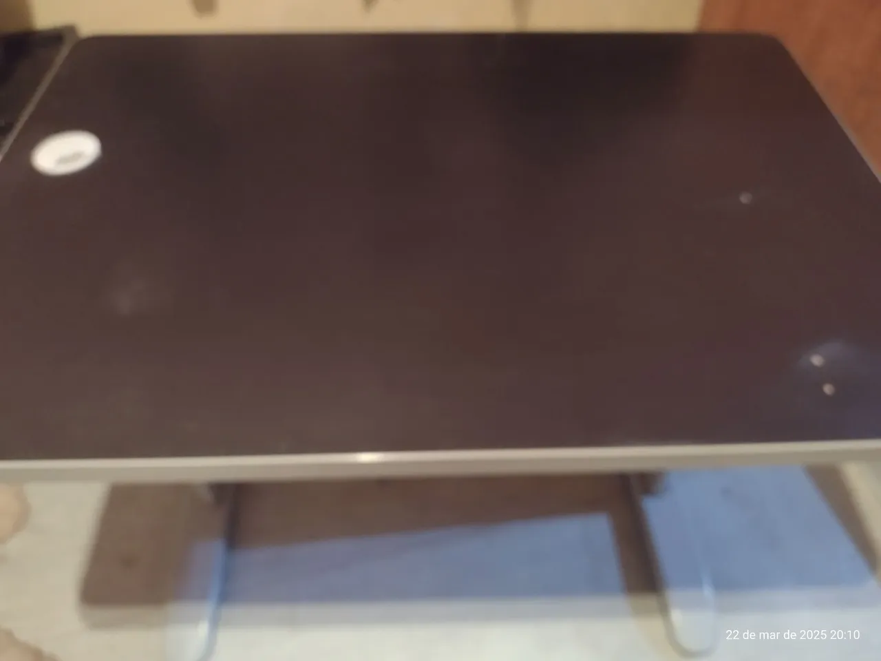 Mesa dobrável preta para diversas utilidades