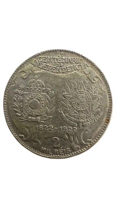 2.000 Réis De 1.922 - Centenário Independência  - Foto 2