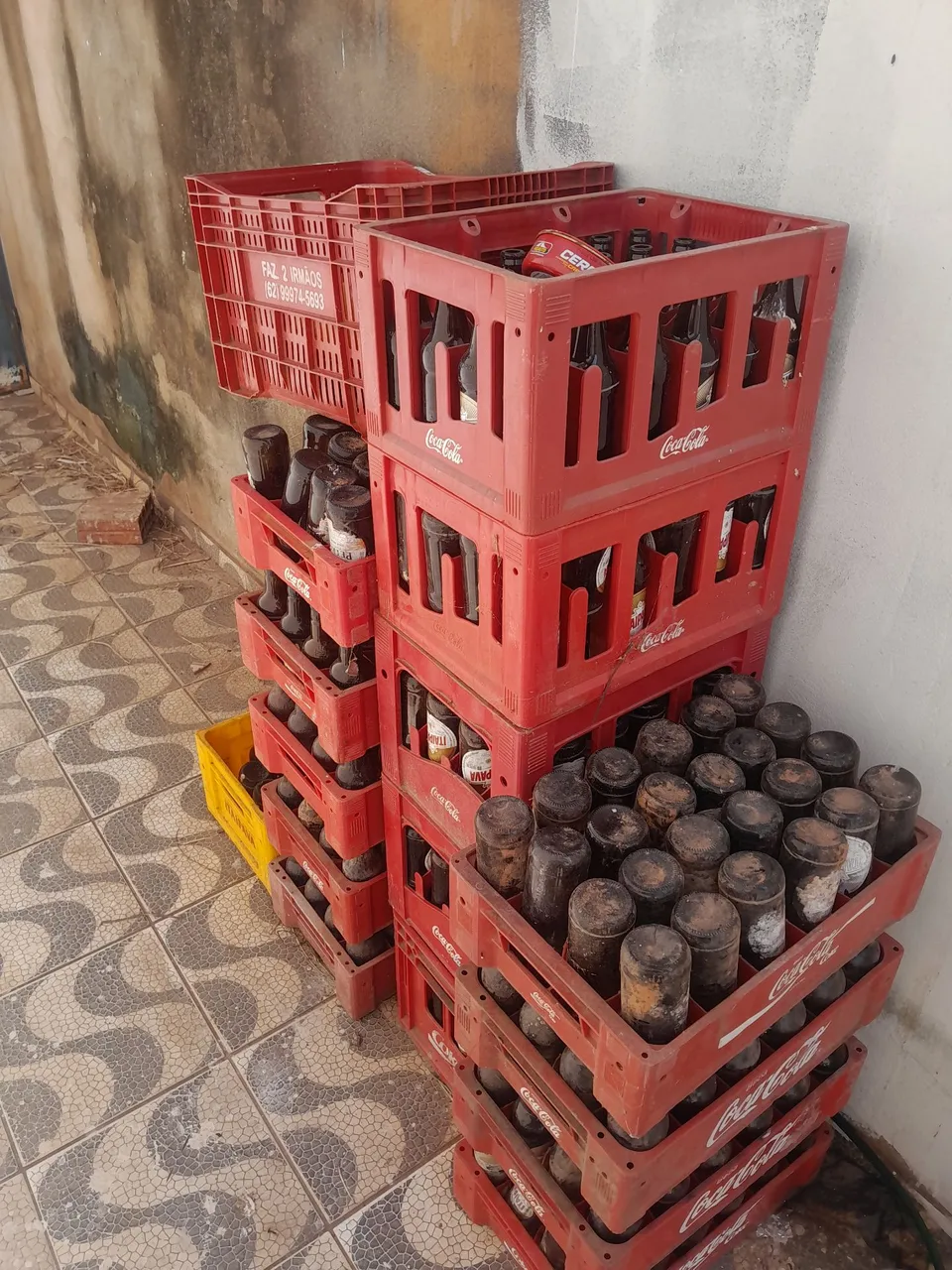 Caixas de bebidas Coca-Cola