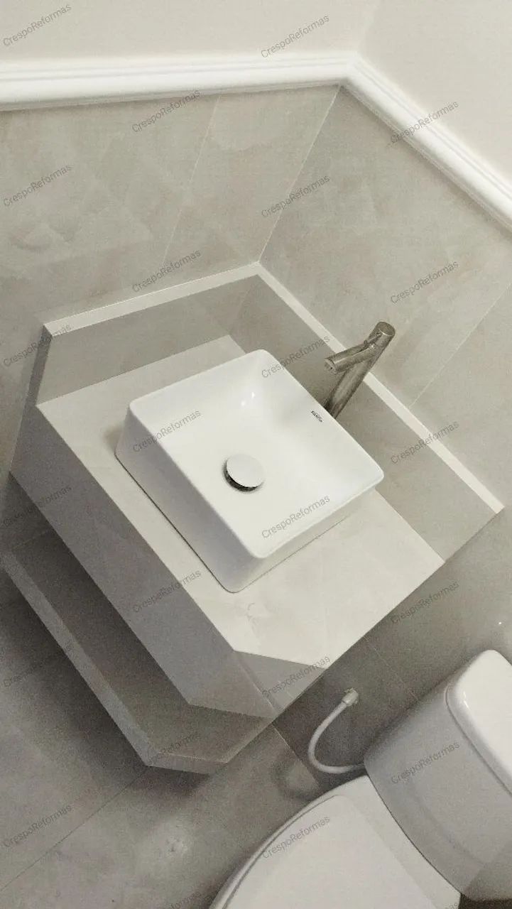 Crespo Reformas - Pia, bancadas, ilhas, nichos em porcelanato  fino acabamento  - Foto 5