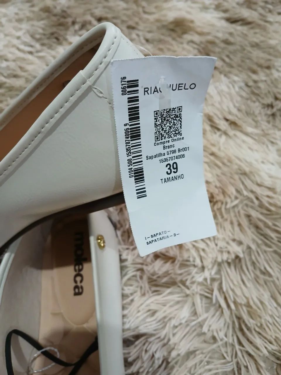 Sapatilha Moleca Branca número 39 - Foto 4
