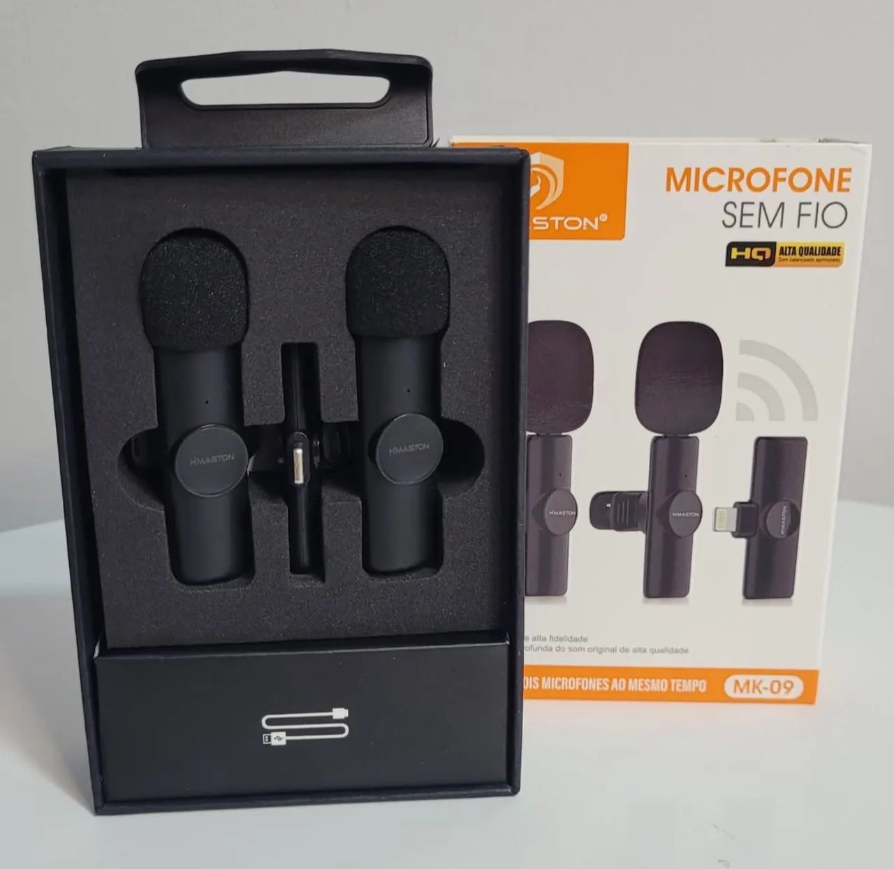 Microfone Sem Fio Hmaston MK-09 - Alta Qualidade