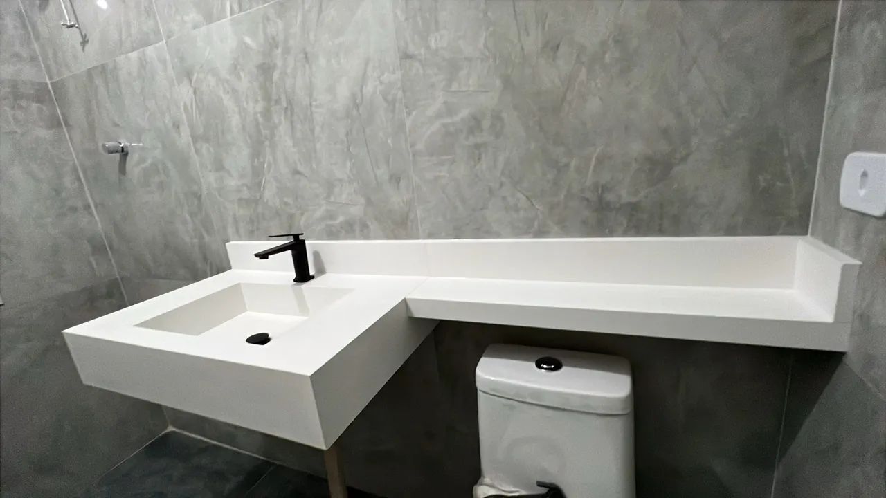 Lavatório de porcelanato - Foto 6