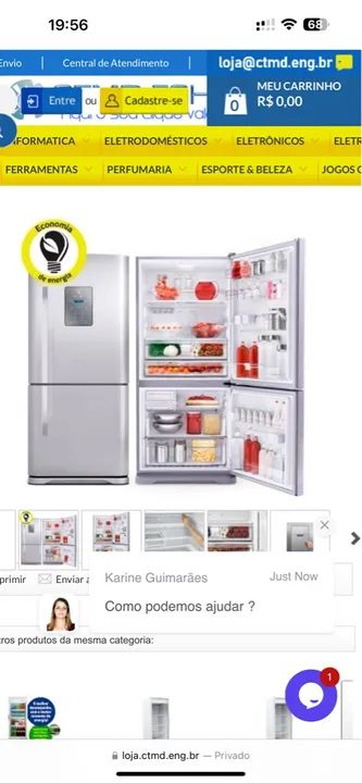 Geladeira em ótimo estado! Eletrolux branca  - Foto 3