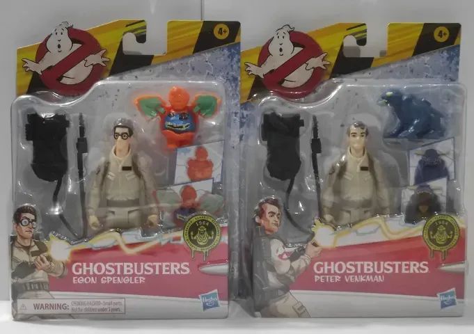 Coleção Os Caça Fantasmas / Ghostbusters + Ecto 1 + Stay Puft - Hasbro