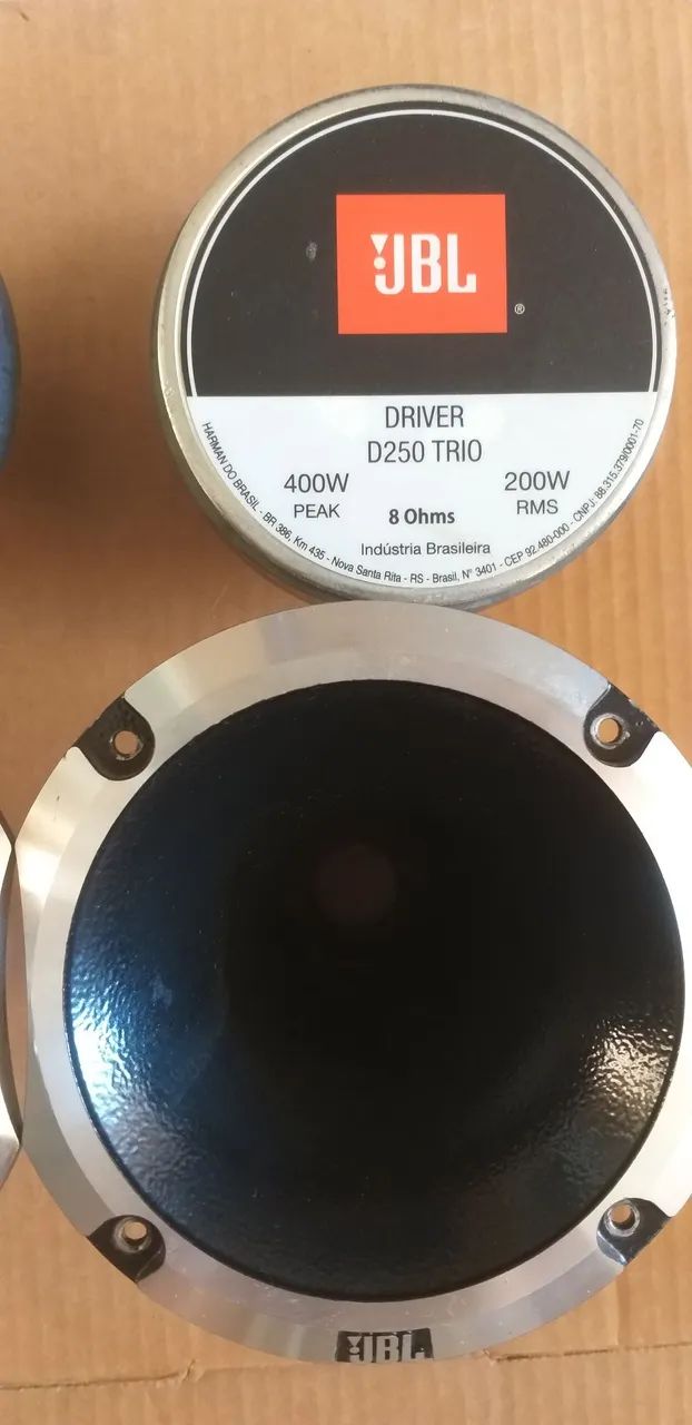 DRIVER JBL D-250 TRIO (400 WATTS, preço do par+par de cornetas de aluninio JBL) - Foto 2