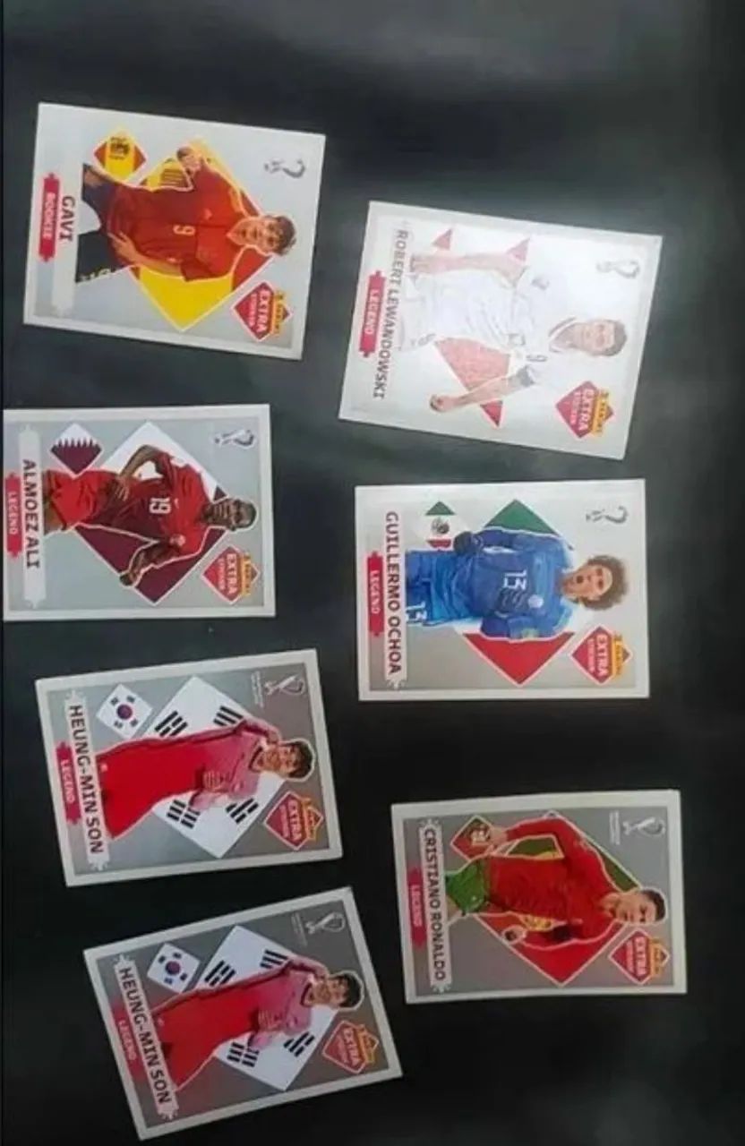 LOTE DE Figurinhas copa catar 2022 com legends inclusas  - Foto 3