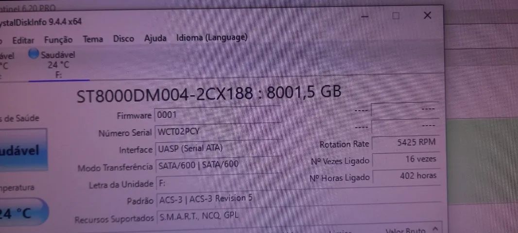 HD De 8TB Seagate Novissimo Pode Vê Fotos - Foto 4