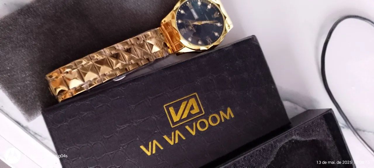 Relógio Masculino de dourado- Luxo e Estilo - Foto 2