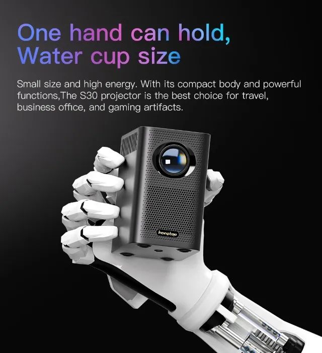 Projetor Hongtop S30 Max 2 Ram 16gb 1080p Android 10 - Foto 3