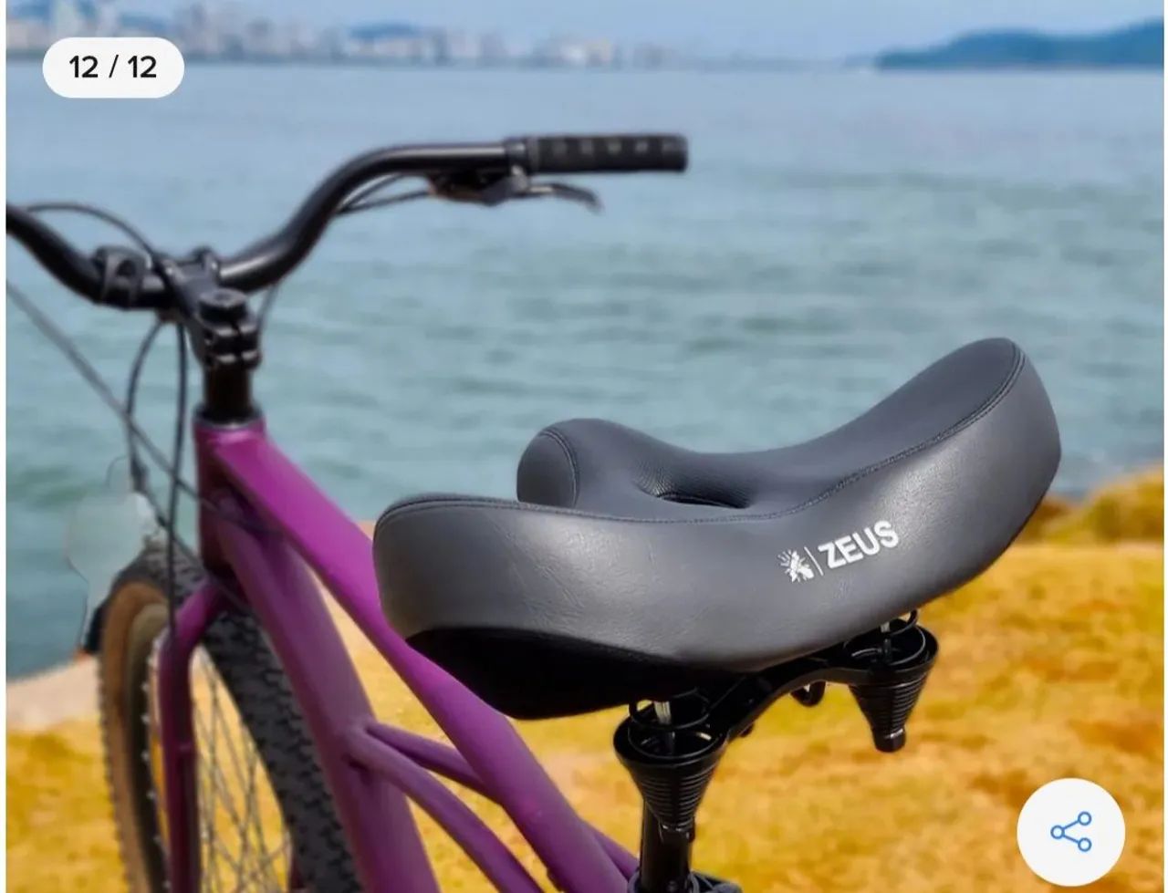 Banco Bike Largo Plus Size Anatômico Conforto Zeus - Ciclismo