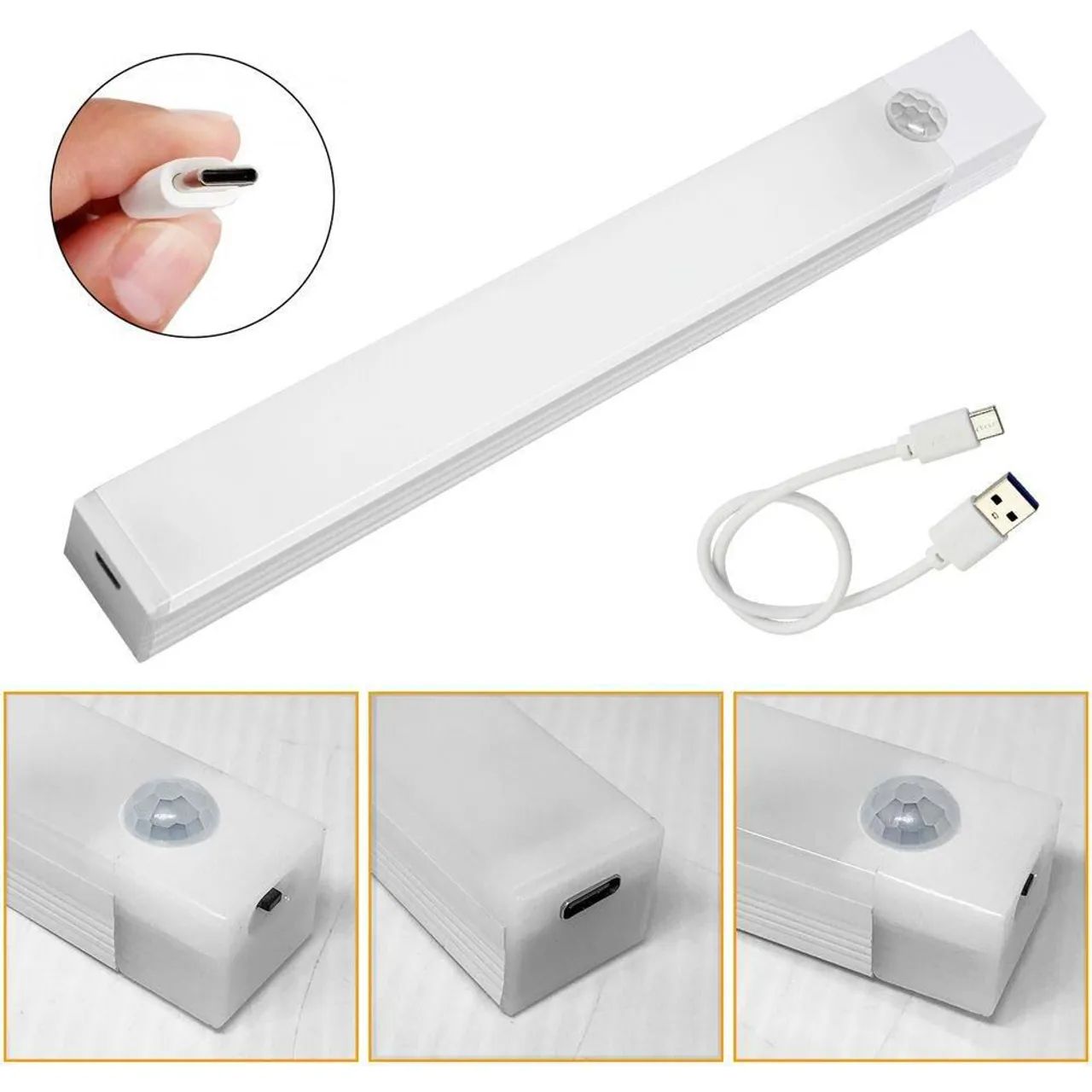LUMINARIA SENSOR 30CM PLASTICO<br>REF: 6926<br> - Foto 5