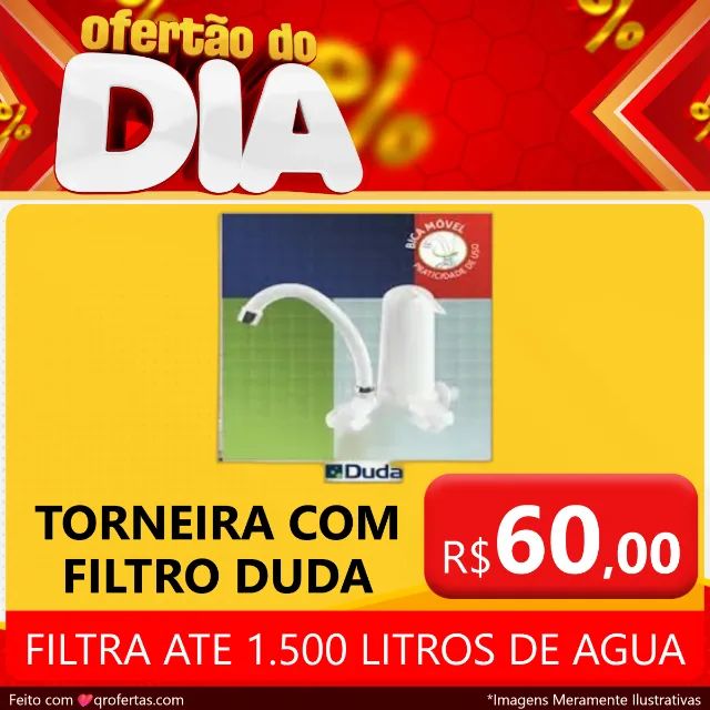 TORNEIRA COM FILTRO BICA MOVEL DUDA - BRANCO  - Foto 2