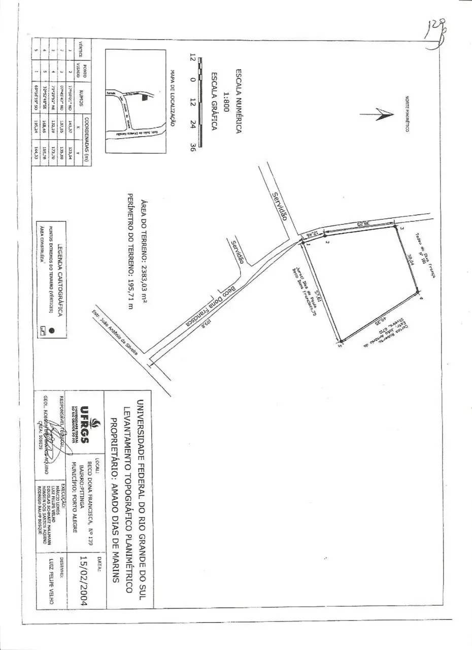 Terreno residencial com 2.383,03 m² no Bairro pitinga- Porto Alegre