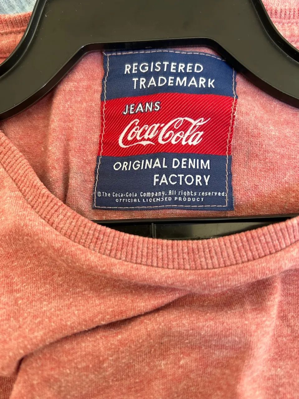 Camiseta Coca-Cola Original Denim Rosa - Foto 2