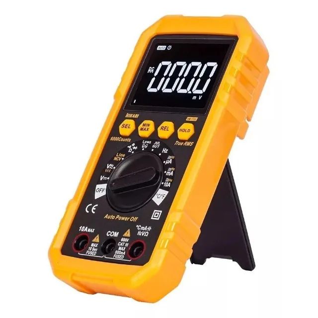 Multímetro Digital Hikari HM-1700 True RMS, NCV, 600V, Capacitância, Display Grande  - Foto 2