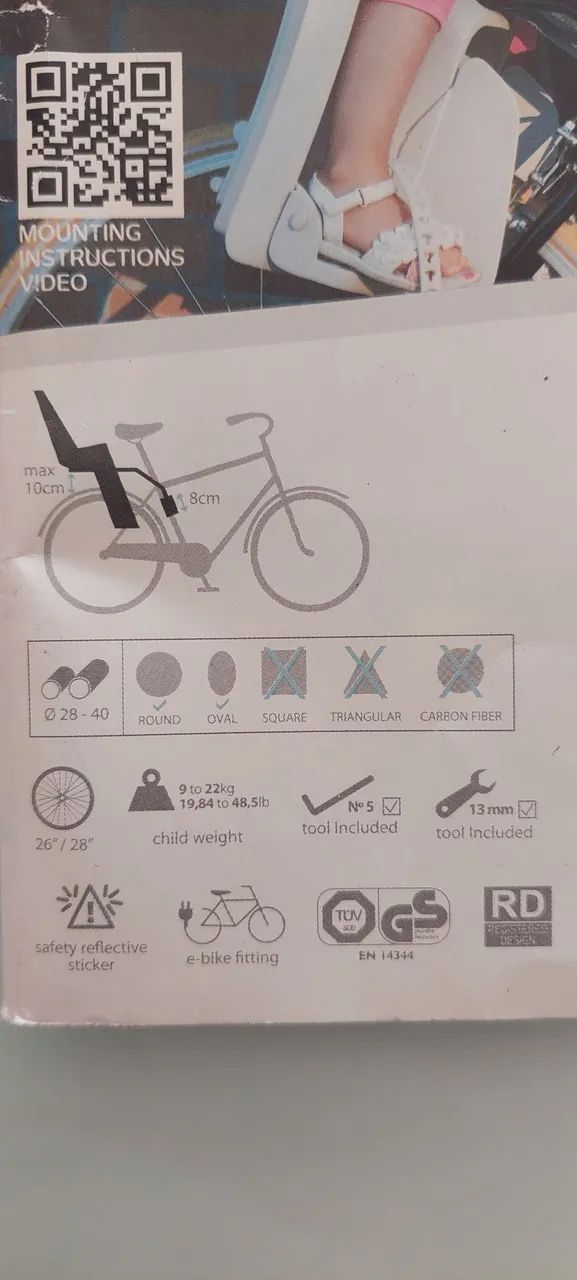 Cadeirinha de Bicicleta POLISPORT - Foto 5