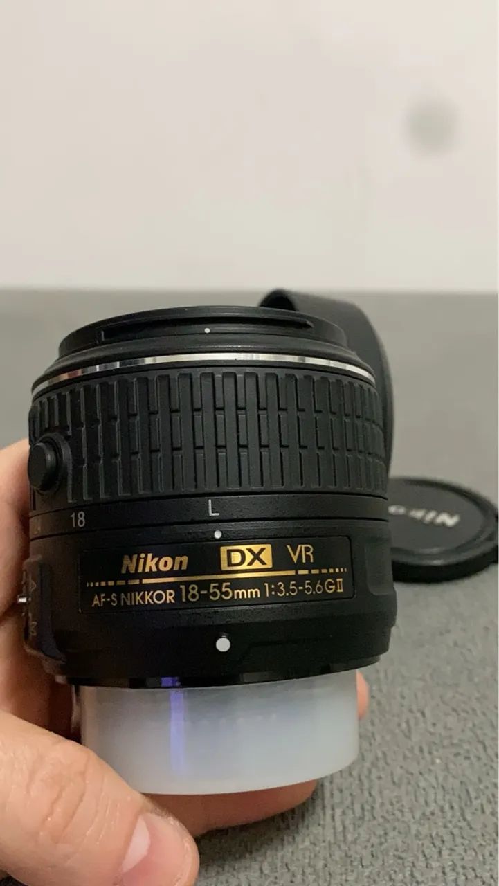 Lente Objetiva Nikon Af-s 18-55mm Nikkor F3.5-5.6g Vr Dx (Usado) - Foto 3