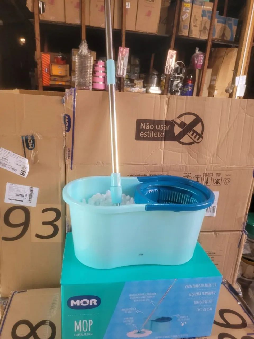 Mop Limpeza Prática com Balde - MOR - Foto 4