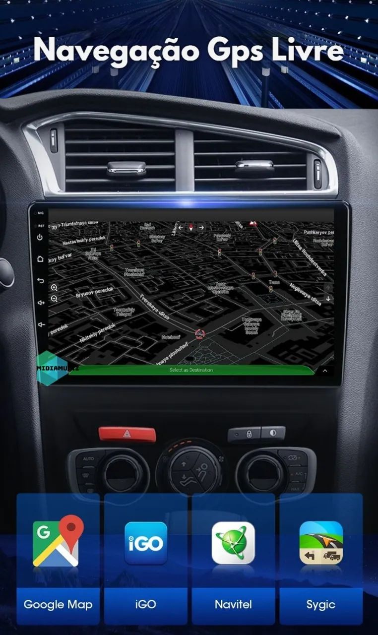 Multimídia Citroen C4 Lounge 2014-2018 1+16gb - Foto 4