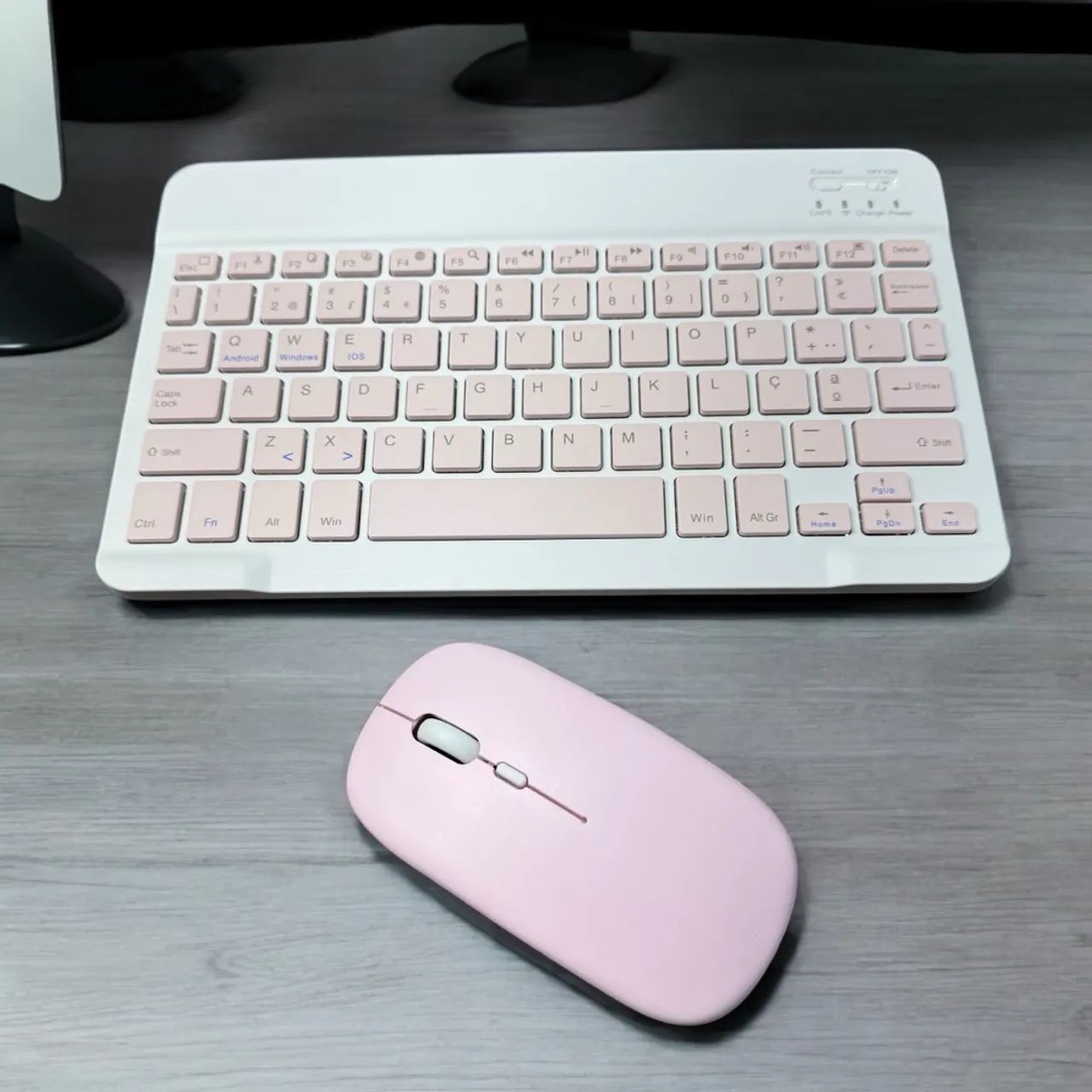 Kit teclado e mouse Bluetooth-Novo - Foto 3