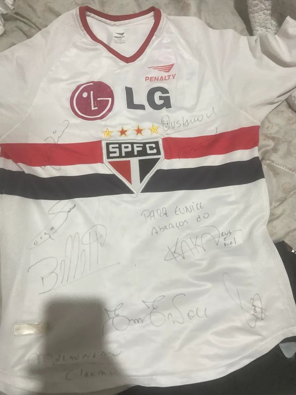 Camisa do São Paulo autografada por jogadores Roupas Jardim
