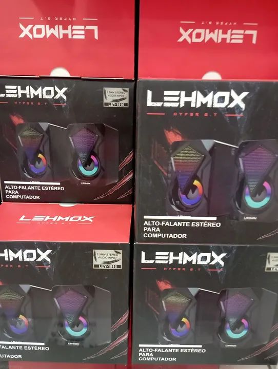 Caixa de Som para notebook Pc Gamer Luz Rgb