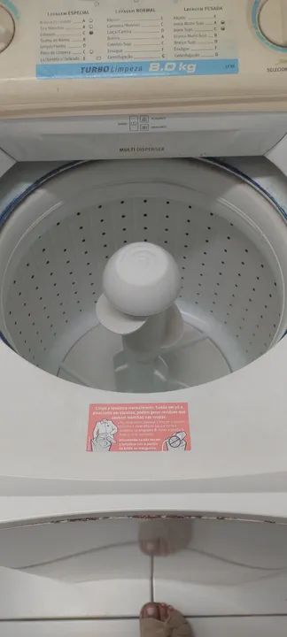 Máquina de Lavar Roupa Eletrolux 8kg 220v