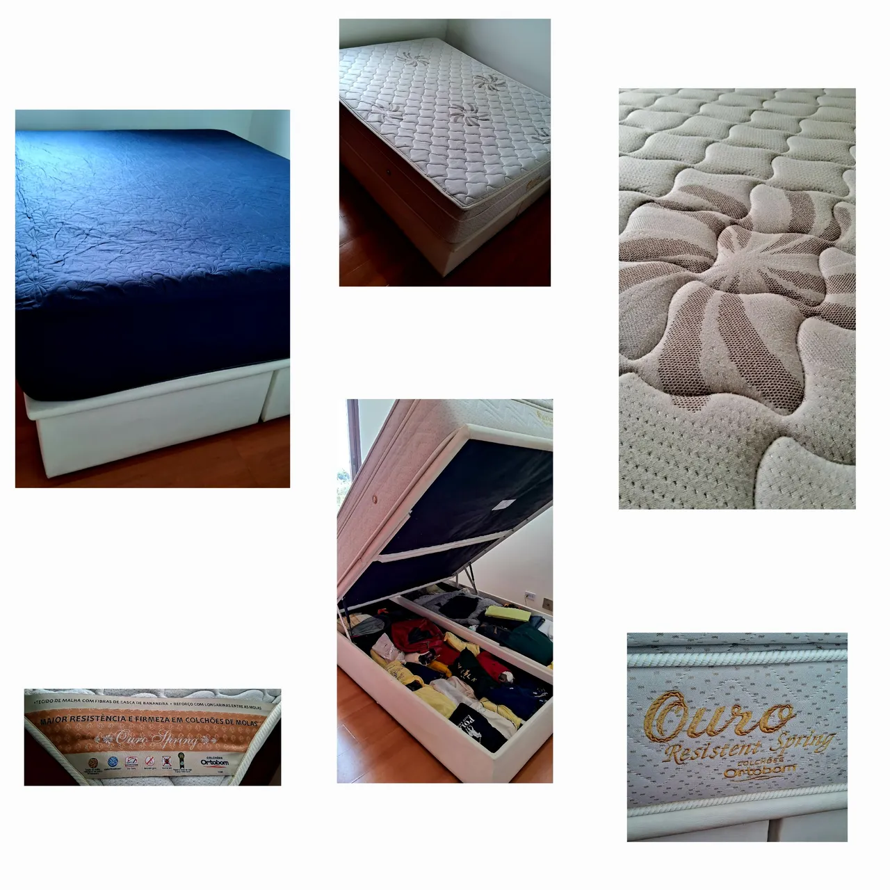 Cama Box Baú Ortobom Ouro Resistente Spring