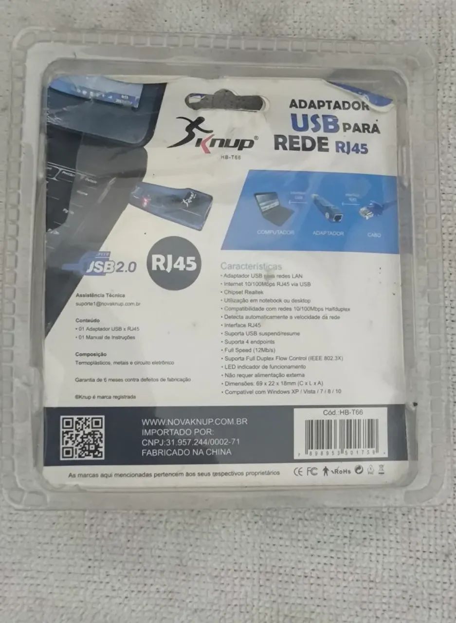 Adaptador USB para rede RJ45 - Knup - Foto 2