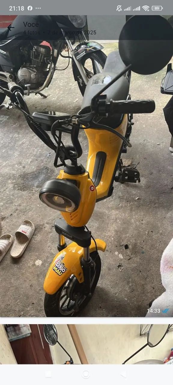 Bike elétrica tôp funcionando normalmente  aceito cartão parcelo até 18 vezezes