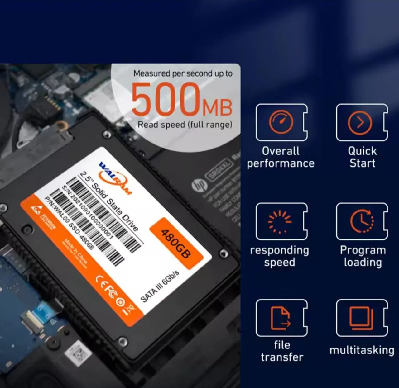 SSD Walram 120GB SATA III Disco rígido  - Foto 3
