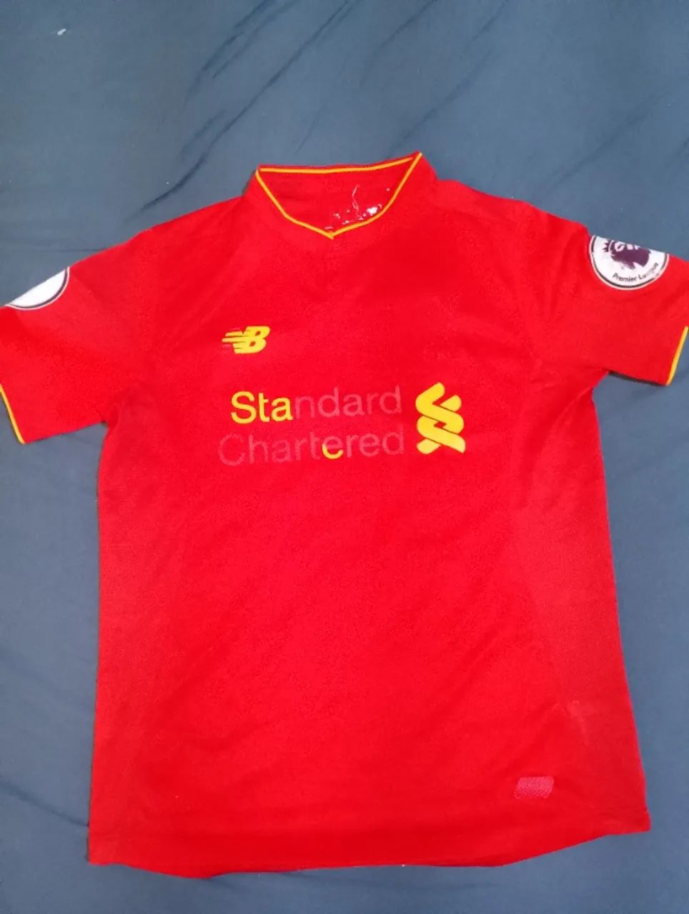 Camisa Liverpool 2017- Home - New Balance - Patch Premier League - Usada