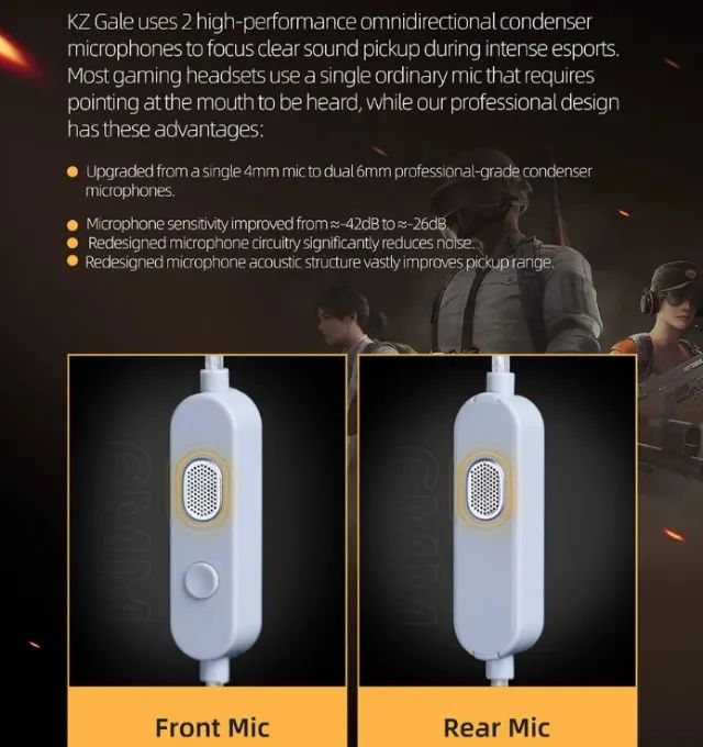 Fone de Ouvido KZ GALE COM MICROFONE - Foto 5