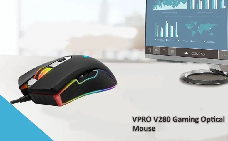 Mouse Rapoo Vpro V280 Gaming 7000 DPI - USB - Preto - Foto 3
