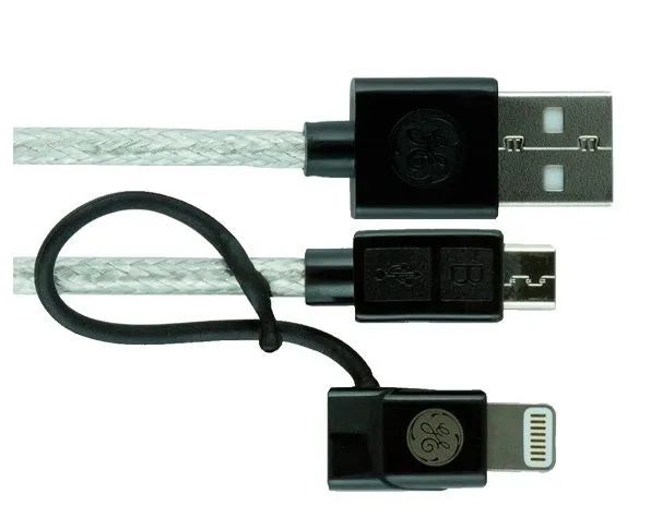 Cabo Micro USB com Adaptador Conector Lighting - GE. - Foto 4
