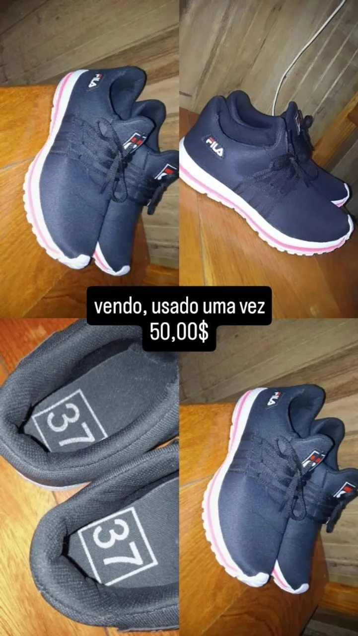 Tênis Fila Azul Marinho - N° 37