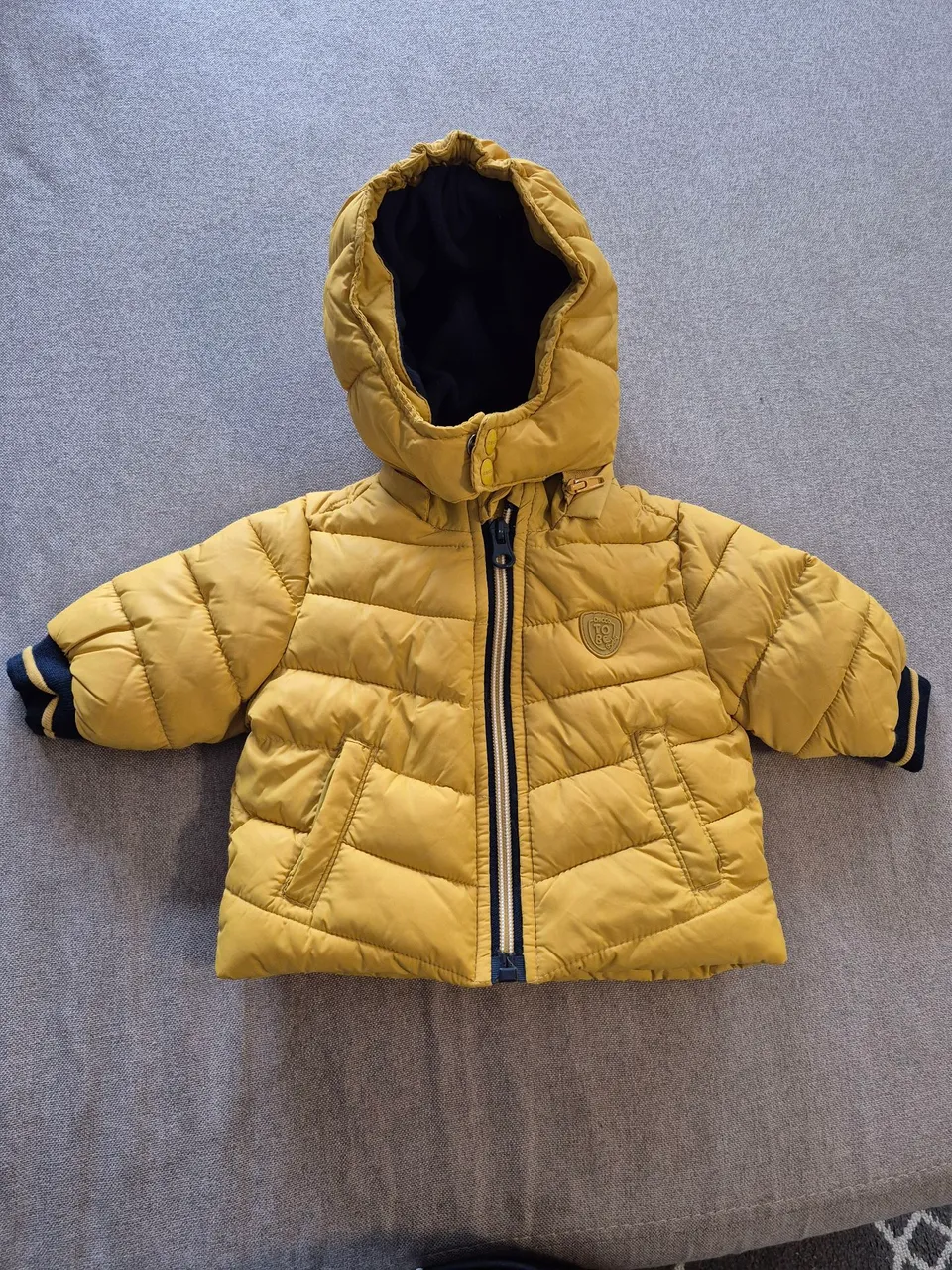Casaco Infantil Chicco Amarelo com Capuz