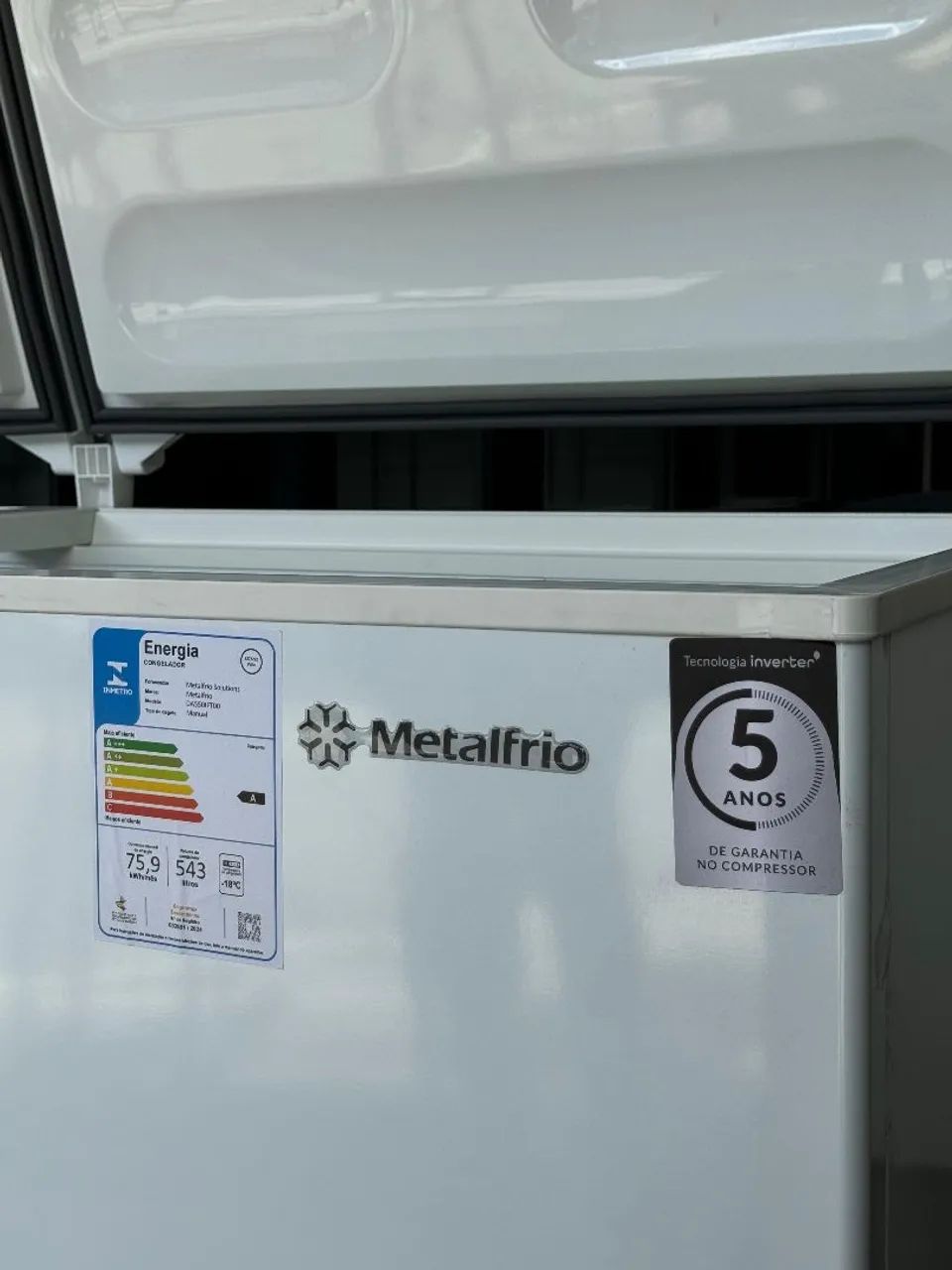 Freezer Horizontal 550 Litros Bivolt Metalfrio Novo - Foto 3