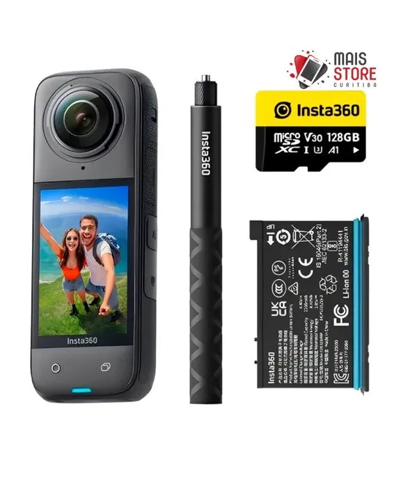 Câmera de Ação Insta360 X4 Kit Adventure (Novo/Lacrado)