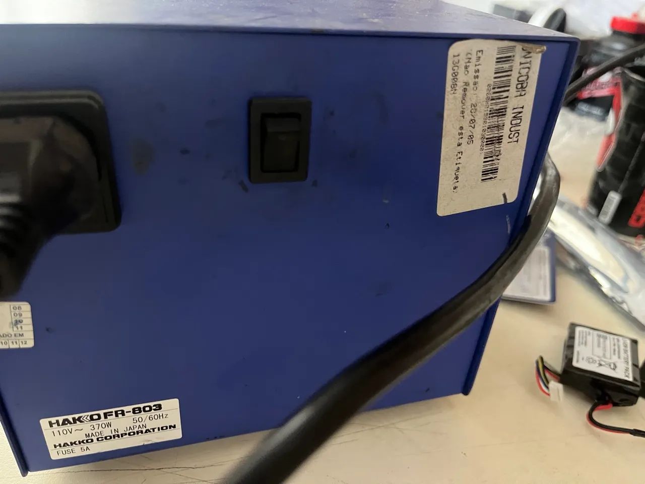 Estação de retrabalho solda SMS digital hakko fr-803 - Foto 4