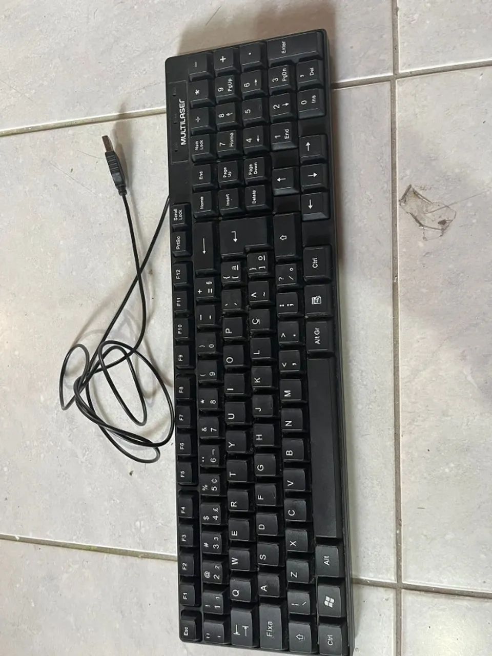 Teclado Básico Slim Preto USB para computador notebook  - Foto 4