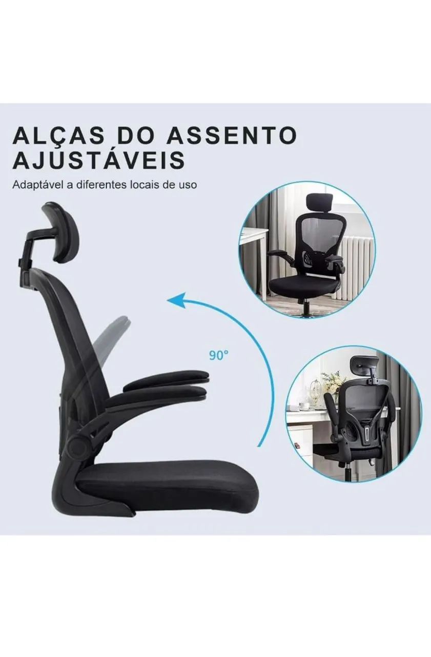 Cadeira de Escritório Ergonômica com Rodas - Foto 6