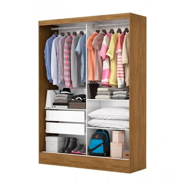  Guarda Roupa Belém Plus 2 Portas Correr + Espelho - Foto 4