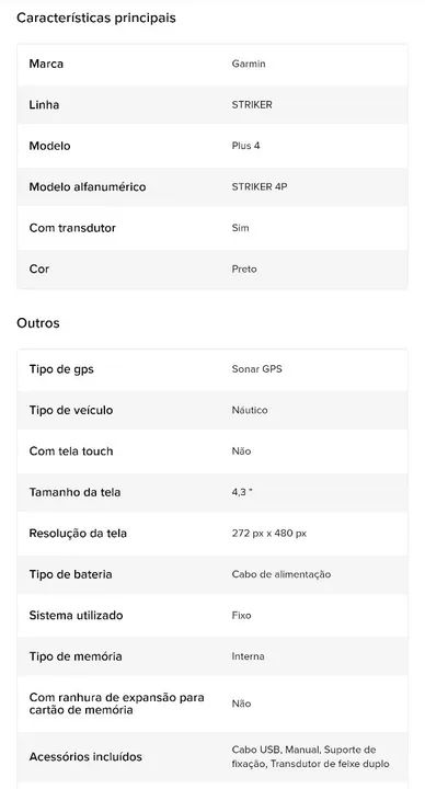 Sonar Pesca GARMIN Striker 4 Plus + Bateria Estacionária 12V/7Ah  - Foto 4