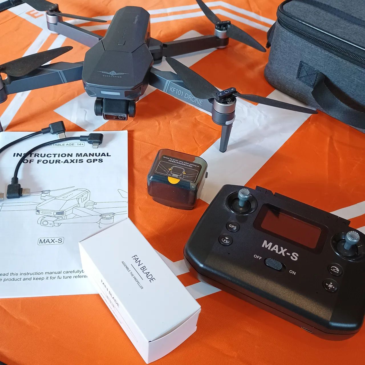 Drone Kf101 Max-S Câmera 4k Uhd, Gimbal 3 Eixos, 5 Km
