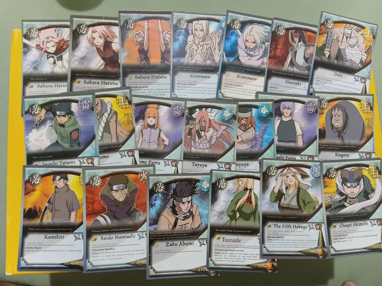Lote de 99 cards de Naruto sem repetidas  - Foto 4