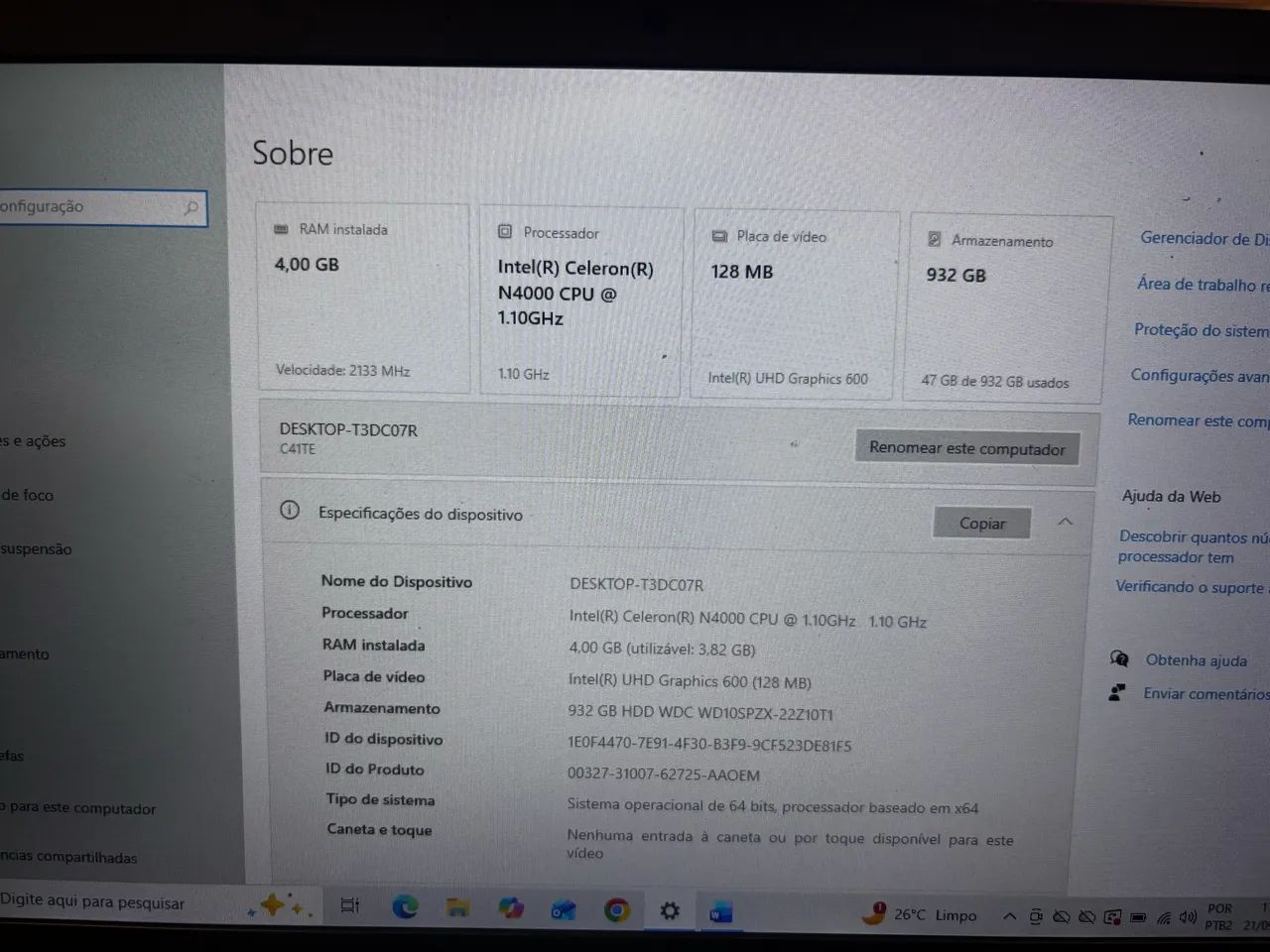 Notebook Positivo Celeron N400 - Foto 2