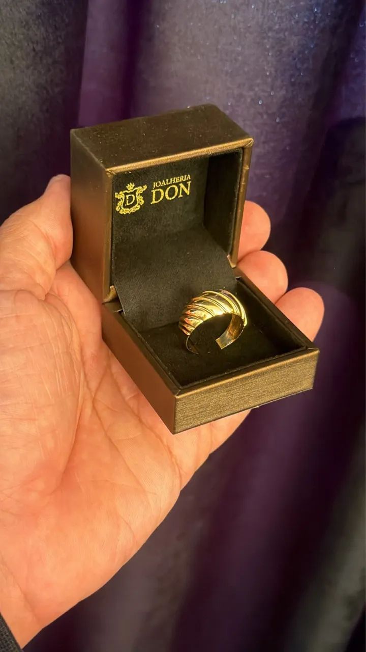 Anel Duna em Ouro 18k 750