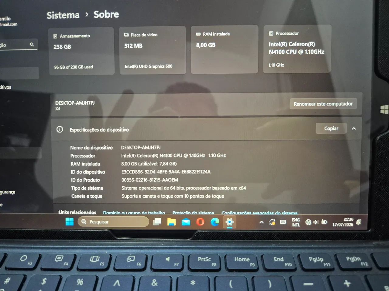 Teclast x4 tablet windows notebook 2 em 1 com teclado - Foto 4